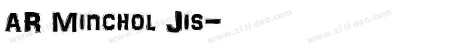 AR Minchol Jis字体转换